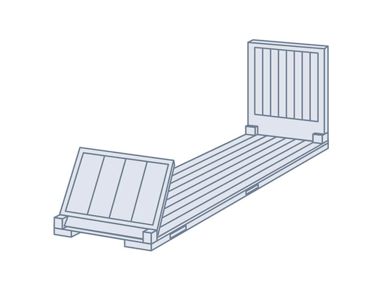 خرید و فروش کانتینر فلت رک (Flat Rack) نو و دست دوم (کارکرده)